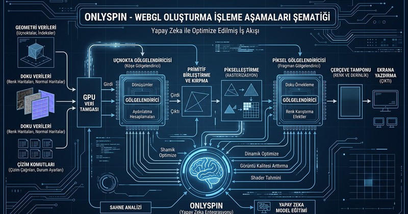 WebGL 2.0 Render Motoru Teknik Şeması ve GPU İşlem Akışı